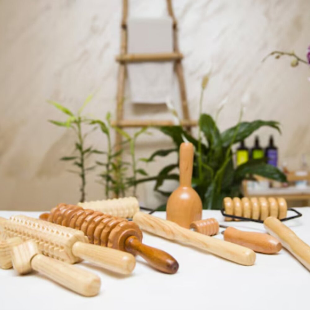 Wooden Massage Roller Set